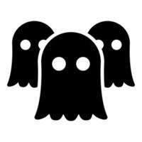 Spirits Ghosts icon black color vector illustration image flat style