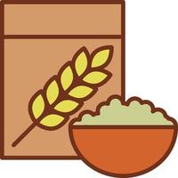 Cereal Filled Outline Icon Vector