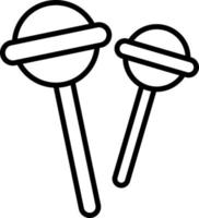 Lollipop Outline Icon Food Vector