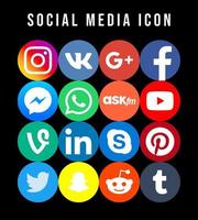 social media icon vector