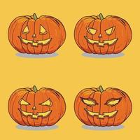 cute pumkins halloween vector design