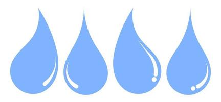 water icon set vector