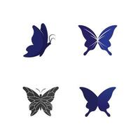 mariposa y belleza conceptual simple, colorido icono. logo. ilustración vectorial vector