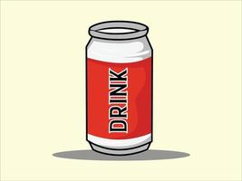 attractive canned drink bottle logo vector