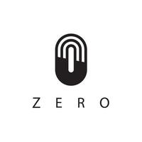 Zero, Numbering Logo Design Template