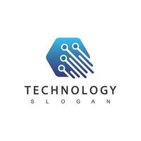 Abstract Technology Logo Design Template vector