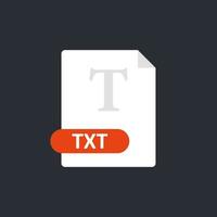 Txt file icon. Text Format file icon. Vector