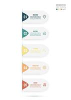 Infographic template business concept  with workflow. vector