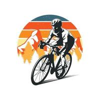 ilustración de deportes de bicicleta vector