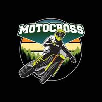 motocross artwork for element design vector