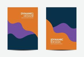 dynamic fluid background design template vector