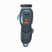 Electric dog hair clipper and grooming machine. vector