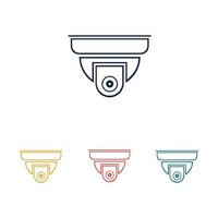 cctv logo illustration vector