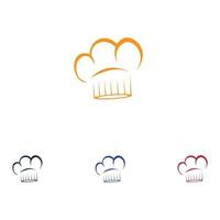 chef hats logo vector