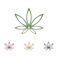 cannabis logo design vector