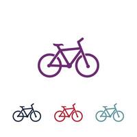 vector de logotipo de bicicleta