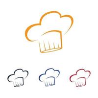 chef hats logo vector