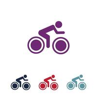 vector de logotipo de bicicleta