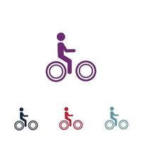 vector de logotipo de bicicleta