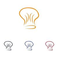 chef hats logo vector