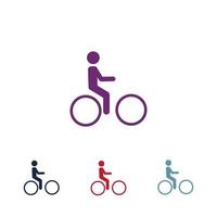 vector de logotipo de bicicleta