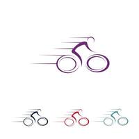 vector de logotipo de bicicleta