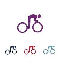 vector de logotipo de bicicleta