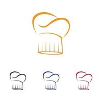 chef hats logo vector