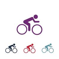 vector de logotipo de bicicleta