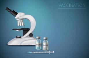 Vaccination Realistic Background vector