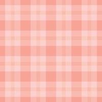 melocotón rosa de patrones sin fisuras paño gráfico simple patrón de tartán cuadrado vector
