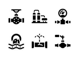 Simple Set of Factory Related Vector Solid Icons. Contains Icons as Valve, Refinery, Sewer and more.