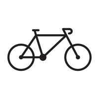 líneas de bicicleta modernas diseño de logotipo simple vector icono símbolo ilustración