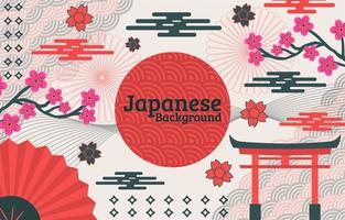 Japanese Style Element Background
