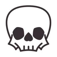 unique lines skull hipster logo symbol vector icon illustration graphic design