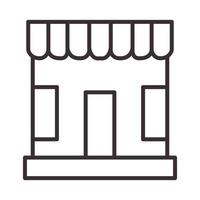 Líneas tienda tienda hipster logotipo símbolo vector icono ilustración diseño gráfico