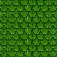 Seamless pattern of geometric old wooden green roof. Textured background from hexagon planks. vector