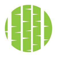 abstract bamboo green logo symbol vector icon illustration graphic design