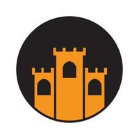 Night Castle Kingdom símbolo del logotipo icono vectorial ilustración diseño gráfico vector