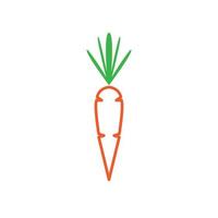 line colorful vegetables carrot logo design, vector graphic symbol icon illustration creative idea