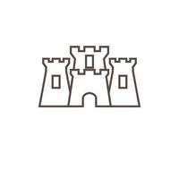 line castles group logo design, vector graphic symbol icon illustration creative idea
