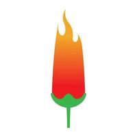 abstract fire and chili logo symbol vector icon illustration graphic design