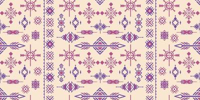 Set of hand drawn seamless patterned patterns in ethnic tribal style. vector