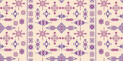 Set of hand drawn seamless patterned patterns in ethnic tribal style. vector