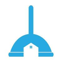 home toilet vacuum logo symbol vector icon illustration graphic design