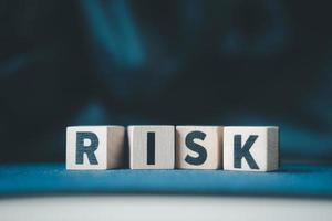 Risk assessment, the decision to accept business result in uncertainty, unpredictable situation concept photo