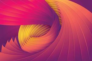 3D Abstract  background dynamic wavy with paper cut shapes vector