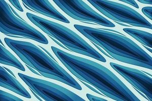 3D Abstract  background dynamic wavy with paper cut shapes vector