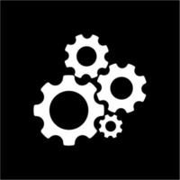 4 Gear or cog vector icon symbolize setting and team work