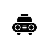 Cab, Taxi, Travel, Transportation Solid Icon Vector Illustration Logo Template. Suitable For Many Purposes.